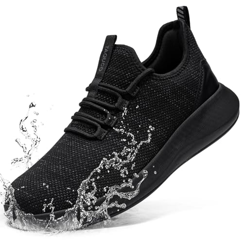 Taquco Non Slip Work Shoes Women Slip On Sneakers Slip Resistant Slip On Shoes Womens Zapatos Antideslizantes para Mujer Food Service Chef Restaurant (Carbon Black,8.5)