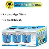 3 Pack VF3500 Filter Replacement for Rigid Shop Vac Filter 4 Gallon, 3-LAYER Fine Dust Wet/Dry Vacuum Filter 26643, compatible with RIDGID Portable 3-4.5 Gallon Shop Vac Models# WD4070