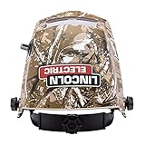 Lincoln Electric K4738-1 Camo Welding Helmet Kit, Auto Darkening, Lightweight, Weld Headgear, Shade 9-13, For use with Stick, TIG, Pulsed TIG, MIG, Pulsed MIG, Flux Core, Gauging, Included Accessories