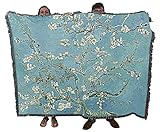 Pure Country Weavers Almond Blossoms Blanket by Vincent Van Gogh - Fine Art Gift Tapestry Throw Woven from Cotton - Made in The USA (72x54)