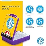 Dr. Piercing Aftercare Swabs – Piercing Bump Saline Solution for Cleansing Earring, Nose, Belly, and Ear Piercings – Gentle Saline Wash for a Refreshing Experience – 36 Easy-to-Use Swabs (1-Pack)