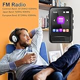 MP3 Player with Bluetooth,Portable Music Player with Speaker and Micro SD Card Slot MP3 Player with FM Radio,Video,Voice Recording,Earphone, for Kids,Jogging and Gift,Max 256GB Expand