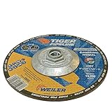 Weiler 58092 6" x 1/8" Tiger Pipeline, Z30T, Type 27, 5/8"-11 Nut (Pack of 10), 6" Dia