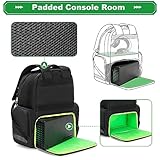 PGmoon Carry Backpack Compatible with Xbox Series X/S Console, Travel Carrying Case with Separate Storage Room for Console, Headset, Controllers, Multiple Pockets for Gaming Accessories(Patent Design)