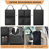 FINPAC Car Trunk Organizer and Storage, Detachable Seat Back Hanging Organizers Storage with Zippers, Large Capacity Car Accessories Interior for Jeeps, SUVs, Vans (Black)