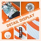 FunWater SUP Inflatable Stand Up Paddle Board 10'x31''x6'' Ultra-Light Inflatable Paddleboard with ISUP Accessories,Fins,Adjustable Paddle, Pump,Backpack, Leash, Waterproof Phone Bag,Kayak Seat