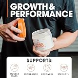 The Genius Brand - Genius Muscle Builder & Mass Gainer, Strawberry Vanilla - 100% Natural Anabolic Activator Supplement for Men & Women - Weight Gainer for Lean Muscle Growth & Bodybuilding