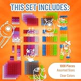 Strictly Briks Compatible with Lego Toy Building Block, Clear Colors, 1008 Pieces, Classic Bricks Building Starter Kit for Kids, 100% Compatible with All Major Brick Brands