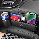 Generic 2 PCS Car Seat Gap Filler Organizer Compatible with BMW 1 2 3 4 5 6 7 Series X1 X2 X3 X4 X5 X6 X7 Accessories, Car Seat Crevice Storage Box