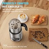 14-in-1 Electric Milk Frother and Steamer, Dual Cup Sizes (20.3oz & 13.5oz) Stainless Steel Automatic Milk Warmer with Memory Function, Ideal for Hot Chocolate, Latte, Cappuccino, Dishwasher Safe