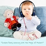 June Garden Soothing Music Sweet Dolly Amadeus Mozart - Master of Classical Music - Interactive Music Playing Stuffed Ultra Soft Baby Doll for Birth and Up