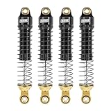 INJORA 59mm Shocks Long Threaded-Brass & Aluminium Shock Absorber Oil Damper for TRX4M TRX4MT 1/18 RC Crawler Upgrade