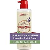 Old Spice Body Wash GentleMan's Blend for Men, 24/7 Moisturization, Gentle on Skin, Lavender and Mint Scent, 18 oz (Pack of 4)