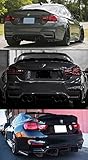 Cuztom Tuning PS Style Big Duckbill High Kick Carbon Fiber Trunk Lid Spoiler Wing Compatible for Fits 2015-2020 BMW F82 M4