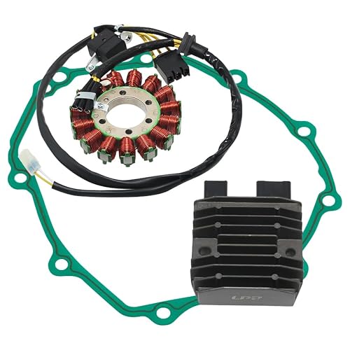 Stator Coil, Regulator Rectifier, Gasket Set Fit for Honda CBR1000RR Fireblade CBR1000 RR8 2008, for Honda CBR1000RR Fireblade CBR1000 RR9 2009, Stator OEM: 31120-MFL-641 OEM: 31600-KVZ-631