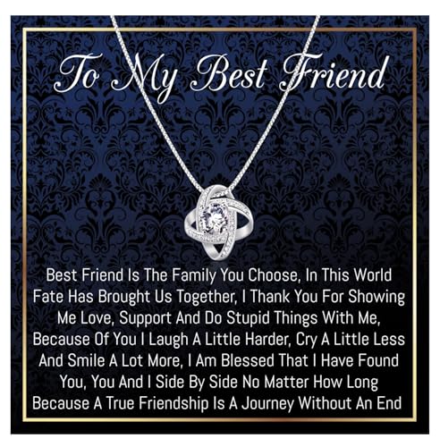 Onepurposegifts Best Friend Necklace for Birthday, Long Distance, Jewelry