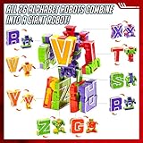 JOYIN Alphabet Robots Toys for Kids, ABC Learning Toys, Alphabots, Letters, Toddlers Education Toy, Carnival Prizes, Christmas Toys, Treasure Box and Prize for Classroom