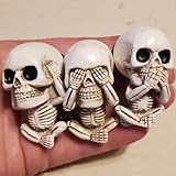 Skull Decor Car Air Freshener Vent Clip Goth Truck Interior Accessories for Men Women Teens Stuff for Jeep Horror Skeleton Cars Scents Halloween Dashboard Decorations Funny Christmas Gifts for Dad Mom