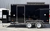 Mobile Street Food Concession Trailer, Dual Axle, Black