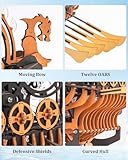 RoWood 3D Puzzles for Adults,Viking Dragon Ship Model Kit,18 Inch DIY Wooden 3D Puzzle,Assembly Time 3H,Awesome Gifts for Adults