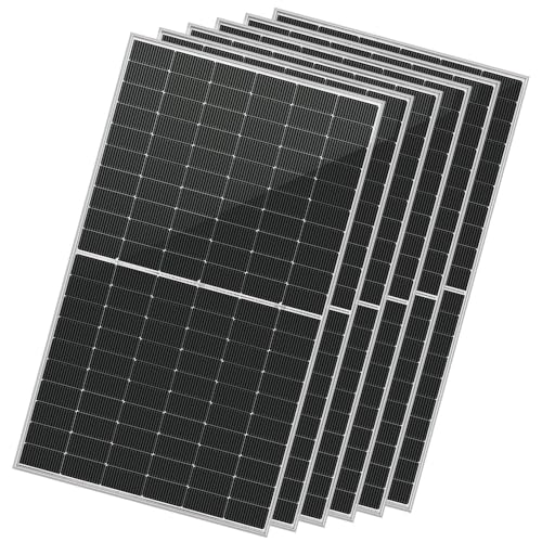 SUNGOLDPOWER 16BB N-Type 6PCS 460W Bifacial PERC Solar Panels Monocrystalline,High Efficiency Solar Panel for Charging Station,Rooftop,Household,Marine,RV,On/Off Grid Solar system (6pcs 460W Bifacial)