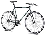 Takara Yuugen Single Speed Flat Bar Fixie Road Bike, 700c, Large, Green