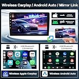 Inefala 8-Core 4+64G Wireless CarPlay Android 13 Car Stereo for Ford Fusion Mondeo 2013-2019 Upgrade Radio, 9'' HD Touch Screen Android Auto, AHD Backup Camera, Mirror Link, GPS Navigation