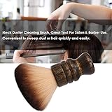 Large Neck Duster Brush Anself Soft Barber Face Cleaning Hairbrush Nylon Hair Wooden Handle Cutting Kits