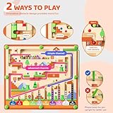 zhiwuzhu Montessori Toys,Magnetic Color and Number Maze,Wooden Toys for Ages 2-4,Toddler Fine Motor Skills Toys for Boys Girls