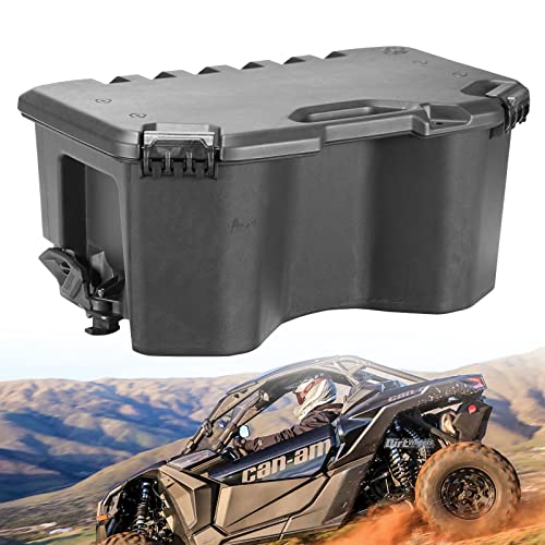 A & UTV PRO Modular Cargo Box for Can Am Maverick, 20 L/5.2 Gallon Rear Storage Cargo Box with Lid Assembly for LIN-Q Can Am Maverick X3 MAX, Defender, Commander Accessories, Replace OEM#715007112