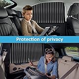 XCBYT Car Window Shades - 2 Pack Car Window Covers 99% Block Light Magnetic Car Curtains for Baby Sun Privacy Protection Keep Cool in Summer Insulate Heat and UV for Sleep Camping Breastfeeding