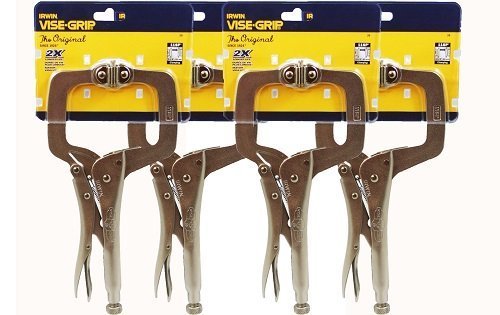 IRWIN Vise-Grip 11SP(20) 11-Inch Locking Clamp with Swivel Pads (4 Pack) by Irwin Tools