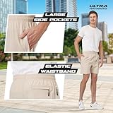 Ultra Performance Gym Shorts Men 3 Pack Mens Nylon Stretch Athletic Running Shorts for Men with Zipper Pockets 6 “ Inseam