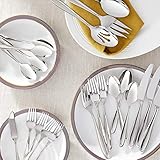 LENOX Cantera 65-piece Flatware Set, 10.2 LB, Metallic