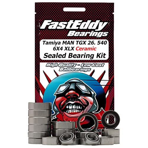 FastEddy Bearings Compatible with Tamiya Man TGX 26. 540 6X4 XLX Ceramic Sealed Bearing Kit