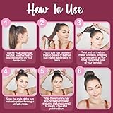 Hair Bun Maker and Accessories for Women and Kids - Easy Clip for Long Hair - French Twist Tool - Sock and Ballet Bun Holder