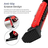 ulip Electric Scooter Parking Stand Feet Support Kickstand Replacement Part Compatible for Gotrax/Hiboy/Bird/Lime Xiaomi M365/1S/Lite/Pro/Pro2/MI3 Electric ScootersBlack Red