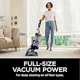 Shark Upright Vacuum, Navigator Lift-Away Deluxe with Large Dust Cup Capacity, HEPA Filter, Swivel Steering, Upholstery Tool & Crevice Tool, Blue, NV360