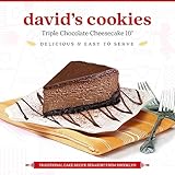 David's Cookies Triple Chocolate Cheesecake 10" - Pre-sliced 14 pcs. Creamy Chocolate Cheesecake, Fresh Bakery Dessert Great Gift Idea for Chocolate Lover Women, Men and Kids Cheesecake For Delivery