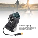 Alomejor 10 Inch Electric Scooter Handlebar Switch Lock, ABS Construction, Waterproof, Digital Battery Power Display, Replacement with Keys