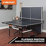 HEAD Summit USA Indoor Table Tennis Table, Competition Grade Net, 10 Minute Easy Set Up – Ping Pong Table with Playback Mode