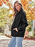 AUTOMET Womens Oversized Leather Jackets Faux Suede Fall Fashion Motorcycle Coats Winter Outfits Clothes Y2k Tops Black S