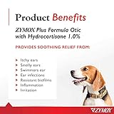 Zymox Advanced Formula Otic Plus Enzymatic Ear Solution for Dogs and Cats with 1% Hydrocortisone, 1.25oz