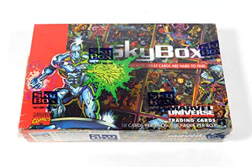 1993 Marvel Universe Series 4 (IV) Trading Cards Hobby Box (36 Packs of 10 Cards) (Spiderman, Captain America, The Avengers, X-Men, Fantastic Four, and more)