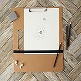 Bright Creations 2 Pack Artist's Drawing Sketch Boards - Art Drawing Boards for Artists with Left Side Handle Holes and Paper Retaining Rubber Bands - Wooden Drawing Clipboards (13x17 Inch)