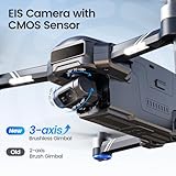 Holy Stone HS600D 3 Axis Brushless Gimbal GPS Drones With Camera For Adults 4K, FPV Drone, 8K Image, 4K/30FPS Video, 48MP Photo, 80 Min Flight, Auto Return, 20000Ft Control, QuickShot, Upgraded HS600