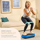 LifePro Waver Mini Vibration Plate Exercise Machine – Portable Full Body Vibration Platform for Home & Travel Workouts, Weight Loss, Toning & Wellness, with 2 Loop Bands & 4 Resistance Bands