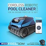 Polaris Freedom Cordless Robotic Pool Cleaner, Cable-Free for All In-Ground Pools up to 50ft, Four Cleaning Modes & Intelligent Cleaning Technology