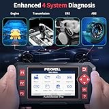 FOXWELL Car Scanner NT604 Elite OBD2 Scanner ABS SRS Transmission, Check Engine Code Reader for Cars and Trucks, Diagnostic Scan Tool with SRS Airbag, Automotive Diagnostic Tool with Live Data