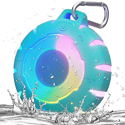 HEYSONG Waterproof Shower Bluetooth Speaker, Durable & Portable with Clear Sound, Ideal for Shower, Pool, Beach & Kayaking – Great Gift for Girls, Women & Men